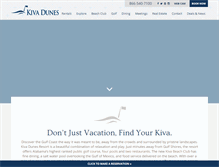 Tablet Screenshot of kivadunes.com